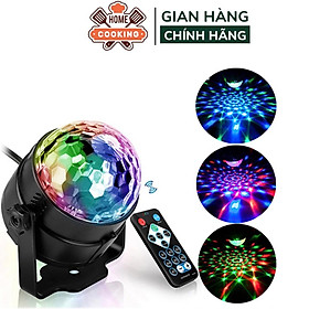 Mua Đèn led xoay trang trí 7 màu cảm ứng theo nhạc vũ trường sân khấu dành cho dân bay bảo hành 12 tháng