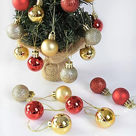 Mua 10 quả châu đủ màu trang trí noel 40ly