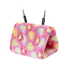Pet Hamster Hammock Winter Plush Hanging Bed Small Animals Birds Parrots Rat