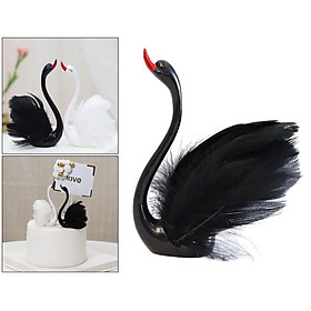 Resin Creative Swan Figurine Statue for Home Decoration, Animal Sculpture for Office Home Decor Wedding Gift