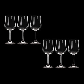 Bộ 6 ly thủy tinh uống rượu vang, cocktail