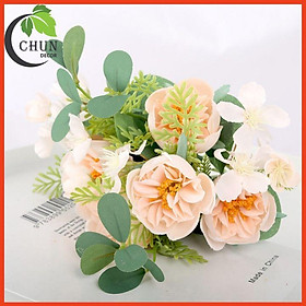 Mua Hoa giả - Cành hoa trà Châu Âu cao cấp trang trí nhà cửa  văn phòng  cửa hàng  lớp học