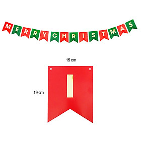 Banner chữ Merry Christmas trang trí Noel