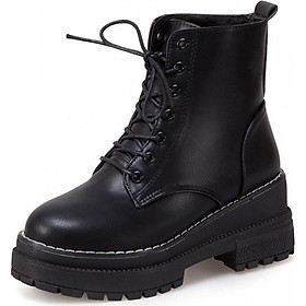 Giày Boot nữ thời trang cá tính B118 (Đen)