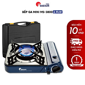 Mua Bếp Ga Mini Maxsun MS-3800 - Công Suất 2900W Kiềng Bếp Phủ Sứ Cao Cấp Bảo Hiểm Chống Nổ Hàng Chính Hãng - MS-3800 (Vali nhựa)