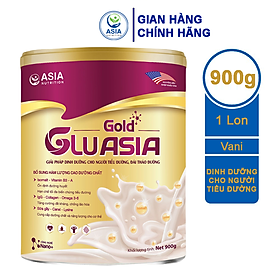 Sữa tiểu đường Glu Asia Gold cao cấp ASIA NUTRITION 900g tác dụng cung cấp dinh dưỡng, năng lượng cho người tiểu đường