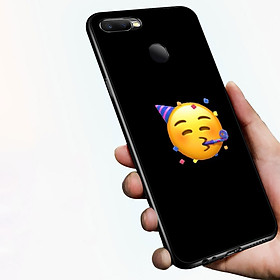 Ốp kính cường lực cho điện thoại Oppo A7 2018 - emoji kute MS EMJKT041