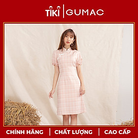 Đầm váy nữ DA10129 GUMAC thiết kế cổ tàu tay ngắn