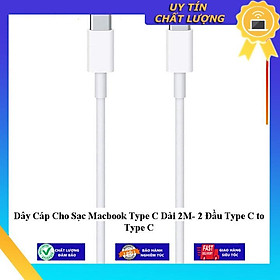 Dây Cáp Cho Sạc Macbook Type C Dài 2M- 2 Đầu Type C to Type C - Hàng Nhập Khẩu New Seal