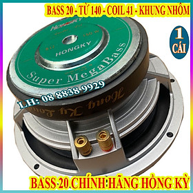 CỦ LOA BASS 20 HỒNG KỲ KHUNG NHÔM TỪ 140 COIL 41 CHÍNH HÃNG - GIÁ 1 CHIẾC