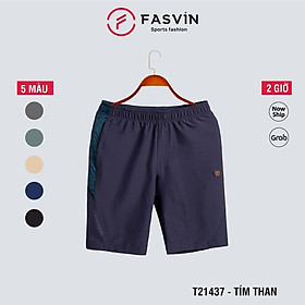 Quần short thể thao nam Fasvin T21437.HN vải co giãn thoải mái thiết kế mạnh mẽ khoẻ khoắn