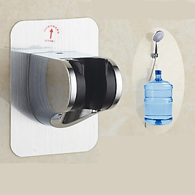 Mua Giá đỡ vòi hoa sen bằng nhựa ABS mạ Crom dán tường bằng keo siêu chắc chống nước   chống ẩm có thể điều chỉnh góc xoay