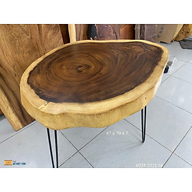 Mua Bàn Ghế Tròn Gỗ Me Tây Chân Sắt Hairpin  Ngồi Cafe  Quán Nước  Ban Công