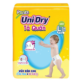 Combo 2 Tã Quần UniDry Gói Cực Đại L54 (54 Miếng)