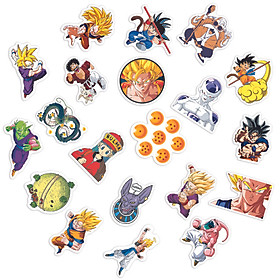 Sticker Dragon Ball Hình Dán Chủ Đề Bảy Viên Ngọc Rồng Goku Trang Trí Decal Chống Nước Chất Lượng Cao