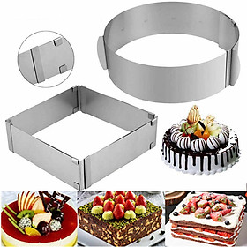 Mua Khuôn Thay Đổi Kích Thước Làm Bánh Mousse Ring Và Cheesecake