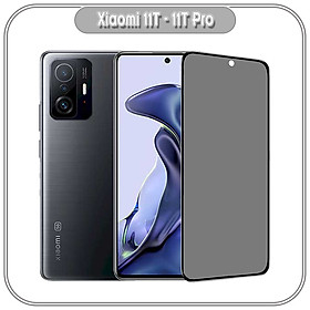 Mua Kính cường lực cho Xiaomi 11T chống nhìn trộm full viên đen