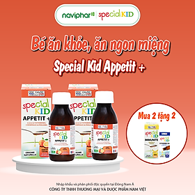 TPBVSK Special Kid Appetit+ Bổ sung các loại Vitamin và Khoáng chất - Hỗ trợ tiêu hóa tốt, giúp bé ăn ngon miệng (125ml)[Siro – Nhập khẩu Pháp]