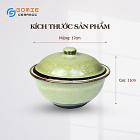 Mua Bát Có Nắp Men Rêu 2 Size - Âu Cơm Không Quai Men Rêu
