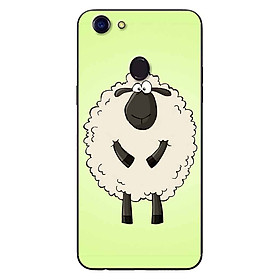 Ốp Lưng in cho Oppo F5 - F5 Youth Mẫu Chú Cừu Vui nhộn - Hàng Chính Hãng