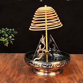 Khay thắp hương vòng hình rồng 2 màu