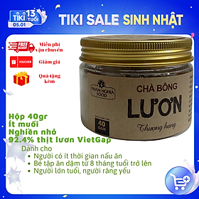 Chà bông Lươn thượng hạng Phamnghiafood 40gr - Ruốc lươn 92.4% thịt Lươn chuẩn VietGap. Cho bé dinh dưỡng, cho mẹ nhàn tênh