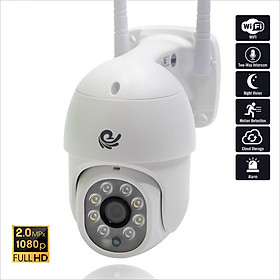 Camera Wifi Quan Sát Ngoài Trời Chống Nước, Kết Nối Wifi Độ Phân Giải 2.0Mpx FULL HD 1920x1080, Xoay 360 Độ Model CC8021 PRO Dùng Ứng Dụng CARECAM RPO Nâng Cấp - Chính Hãng