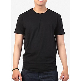 Áo thun nam 100% cotton, cao cấp, (Màu Đen), D01