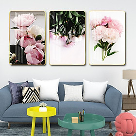 Mua Tranh treo tường tráng gương lá xanh decor trang trí phòng ngủ  phòng khách  cầu thang có khung cao cấp cỡ đại tặng đinh