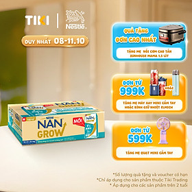 Thùng sữa bột pha sẵn Thực phẩm bổ sung Nestlé NANGROW 9(4x110ml) sữa mát công thức từ Thụy Sĩ với 100% Canxi giúp bé cao lớn vượt trội dành cho bé từ 1 tuổi