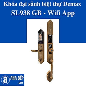 Khóa đại sảnh biệt thự Demax SL938 GB - APP WIFI. Hàng Chính Hãng