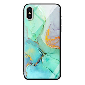 Ốp kính cường lực cho iPhone X Đá Xanh Ngọc - Hàng chính hãng