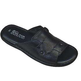 Dép Nam Quai Ngang HÀ NAM Da Bò Thật Cao Cấp DNA2125