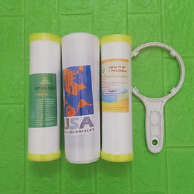 Mua Bộ lõi lọc nước 1 2 3 tặng kèm tay công - Chính hãng