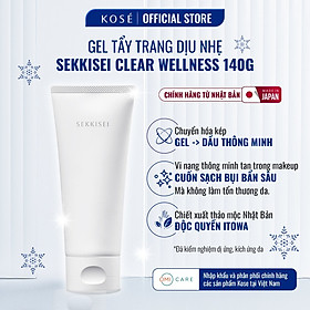 Gel Tẩy Trang Dịu Nhẹ Làm Sạch Sâu, Không Khô Da, Cho Da Nhạy Cảm Sekkisei Clear Wellness Kose Nhật Bản 140g