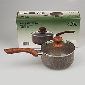 Mua Quánh vân đá chống dính size 16cm Greencook  màu ngẫu nhiên-Hàng chính hãng