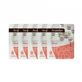 SET 5 gói mặt nạ giấy dưỡng ẩm trắng da ngọc trai Avander