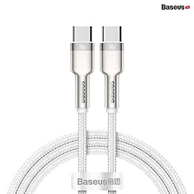 Cáp sạc siêu nhanh 100W Baseus Cafule Series Metal Data Cable Type-C to Type-C (100W) - Hàng chính hãng