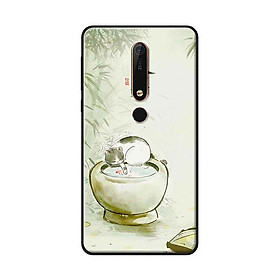 Ốp Lưng Dành Cho Nokia 6 (2018) - Mèo Và Lu Nước