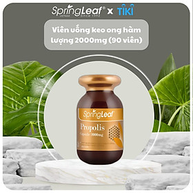 Viên uống keo ong SpringLeaf Propolis Capsule 2000mg 90 viên cải thiện và