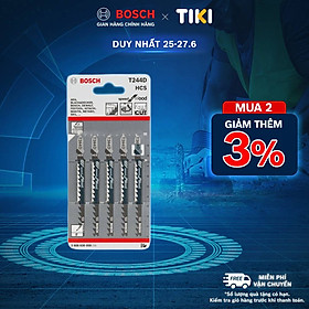 Mua Lưỡi cưa lọng Bosch T 244 D - Gỗ (bộ 5 lưỡi)
