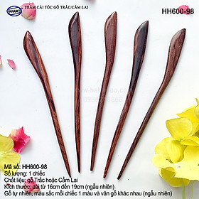 Trâm cài tóc bằng gỗ Cẩm Lai/Trắc (Đủ kiểu dáng) HH600 - phong cách cổ trang, điêu khắc sang chảnh HOT TREND cho nữ  - HAHANCO