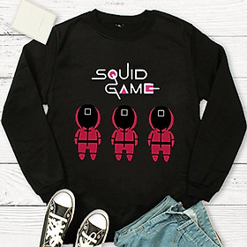 Áo Sweater Squid Game áo nỉ thun cổ tròn tay dài cho Nam và Nữ