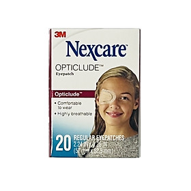 Hộp 20 miếng dán mắt 3M Nexcare 1539 hỗ trợ điều trị nhược thị cho trẻ trên 4 tuổi, sản xuất Canada