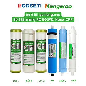 Trọn bộ 6 lõi lọc nước Kangaroo Hàng chính hãng dùng cho máy lọc nước Kangaroo KG113