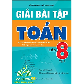 Sách - Combo 2 Cuốn Giải Bài Tập Toán 8 - Bộ Sách Kết Nối Tri Thức Với Cuộc Sống