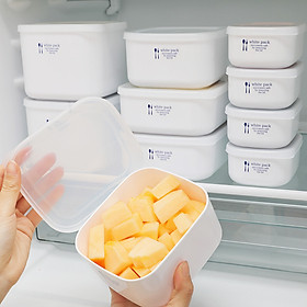 Hình ảnh Hộp nhựa đựng thực phẩm White Pack 1L nội địa Nhật Bản