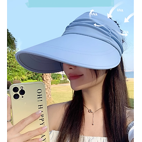 Mũ vải rộng vành chống nắng chống tia UV tuyệt đối mới, nón nữ đi nắng đi biển rộng vành thời trang