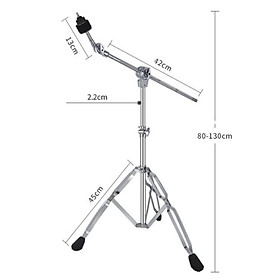 Chân Boom Cymbal - Chân Đế Trống Cymbal B-200 Chân Kép Cứng Cáp | Điều Chỉnh Cao Thấp | Chống Trượt