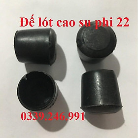Mua 5 chiếc núm KT phi 22 bao ngoài  chân đế  chụp cao su bọc chân bàn ghế  ống  hộp